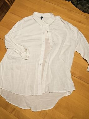 wild fable White Casual Button-Down Shirt